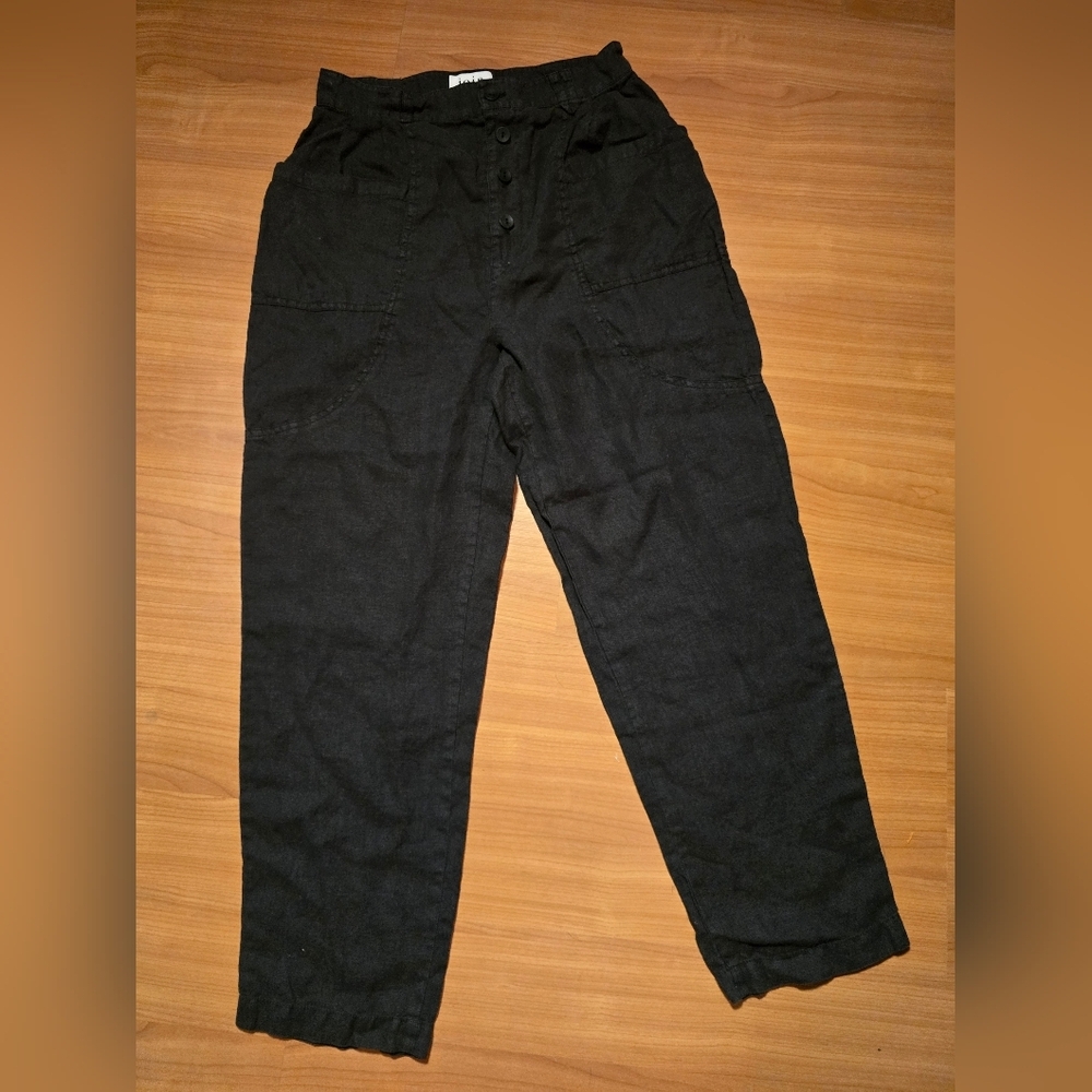 Joie Linen Button Front Pants Size 6